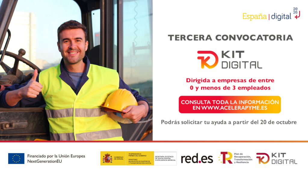 Kit Digital apertura tercera convo Kit digital tercera convocatoria
