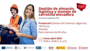Gestión de almacén, logística y carretilla elevadora Formación específica PICE abril 24