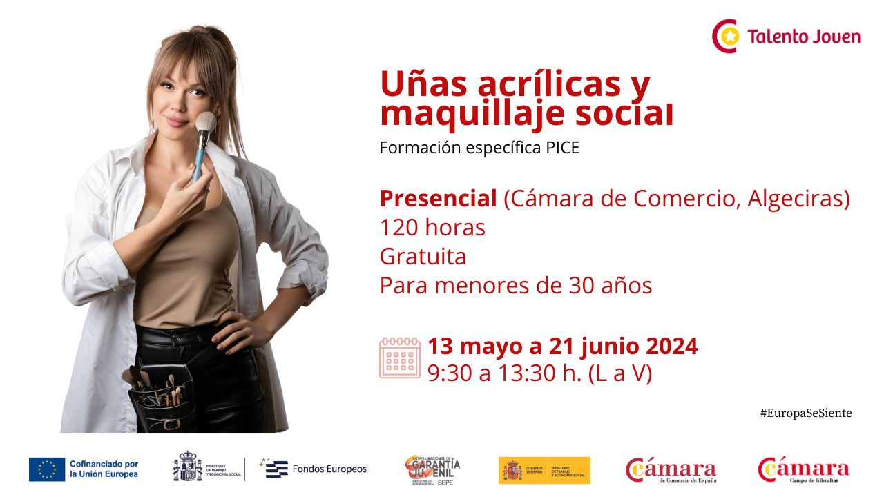 Cuñas unas y maquillaje gratis para menores de 30 años cámara de comercio algeciras