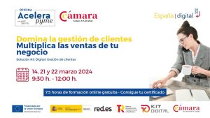 OAP Domina la gestión de clientes y multiplica las ventas de tu negocio 14, 21 y 22 mzo 24 Acelera Pyme